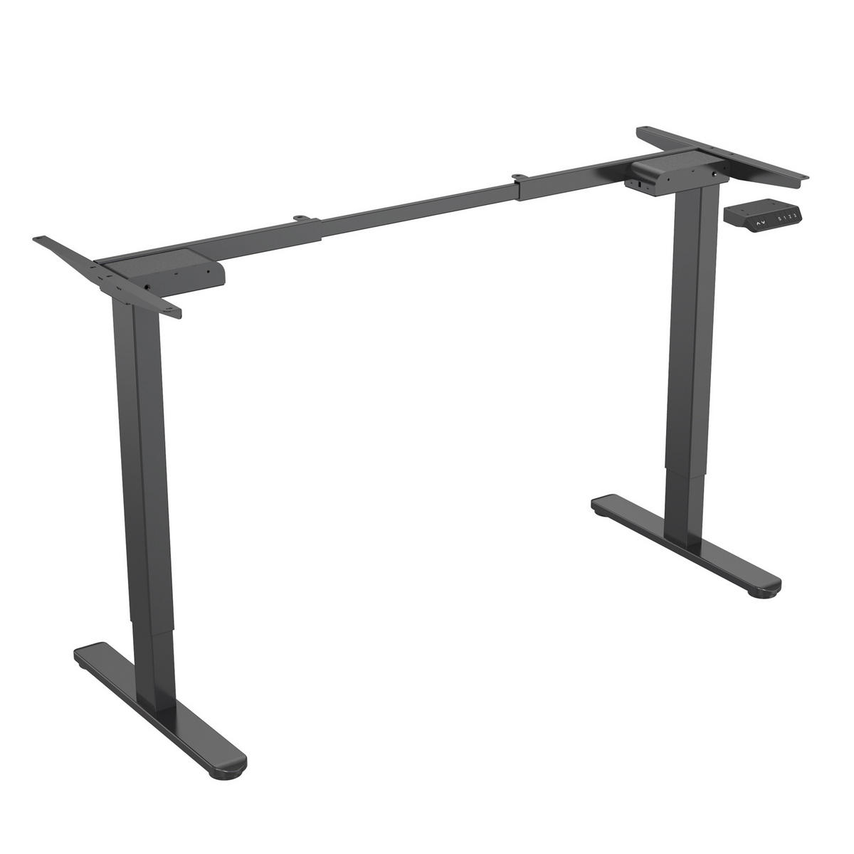 SCHREIBTISCHGESTELL Dobon Schwarz - Schwarz, Metall (58.5/140/120cm) - SVITA