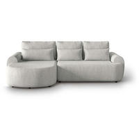 ECKSCHLAFSOFA Olivio L Beige - Beige/Schwarz, Kunststoff/Textil (266/170cm) - Beautysofa