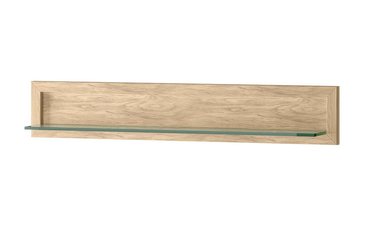 WANDREGAL Limbo Eiche Artisan 120 / 21 / 21cm - Braun, Holz (120/21/21cm) - Feldmann-Wohnen