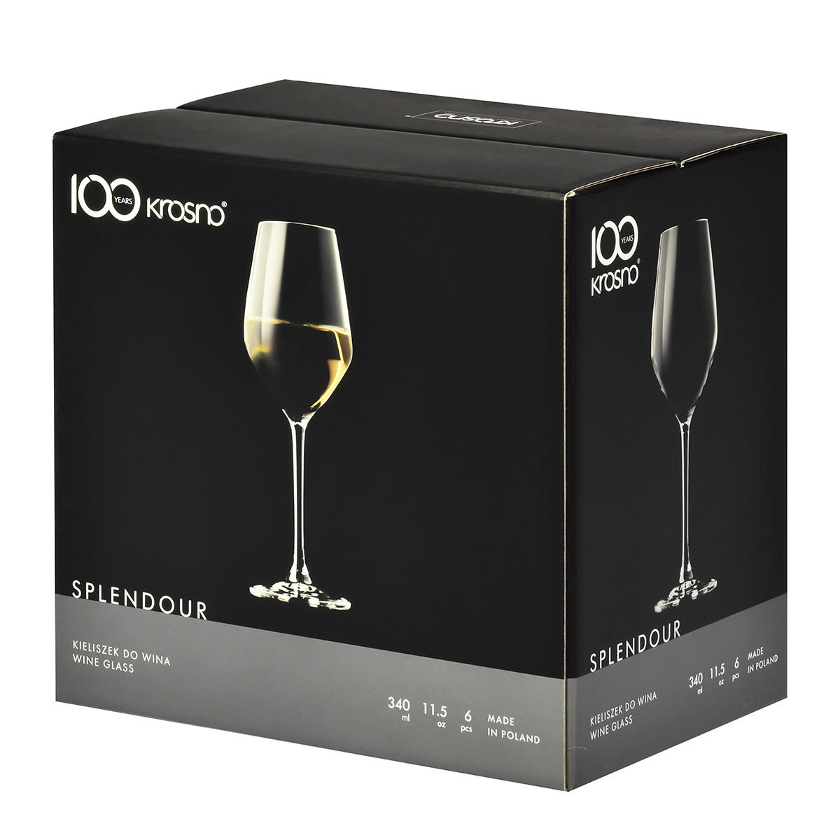 WEISSWEINGLÄSER 6er-Set 340 ML - Transparent, Glas (0.34L) - Krosno Glass