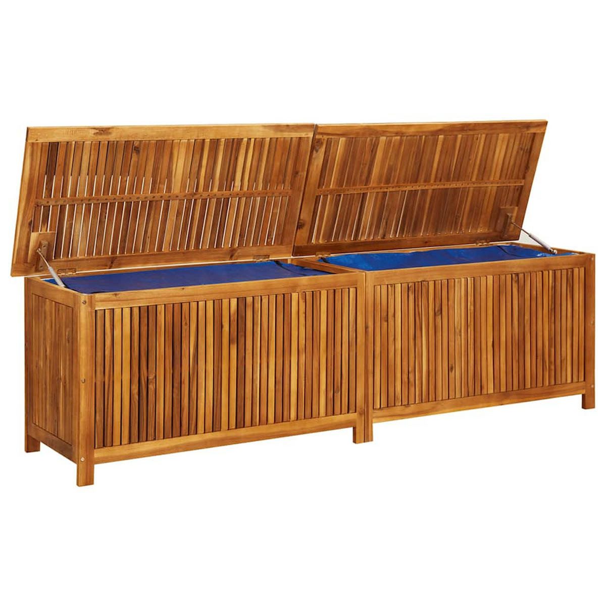 GARTEN-AUFBEWAHRUNGSBOX 200/50/58 Cm Massivholz Akazie - Akaziefarben, Holz (200/58/50cm) - vidaXL