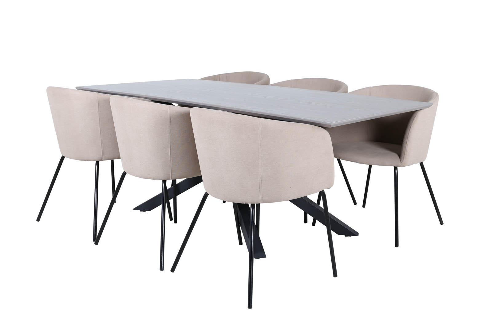 TISCHGRUPPE Beige - Beige, Holzwerkstoff (90/76/190cm) - ebuy24