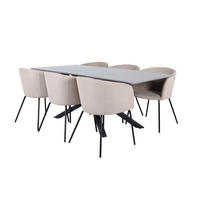 TISCHGRUPPE Beige - Beige, Holzwerkstoff (90/76/190cm) - ebuy24
