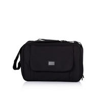 WICKELTASCHE CHBAG026 schwarz großes Hauptfach, Vordertasche, Unisex-Design, viel Stauraum - Schwarz, Textil (40/27/8cm) - Chipolino