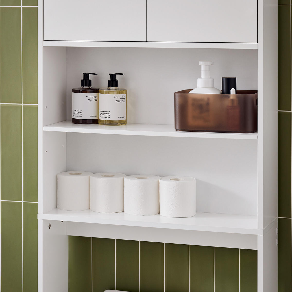WASCHMASCHINENSCHRANK Weiß - Weiß, Holzwerkstoff (65/182/20cm) - SoBuy