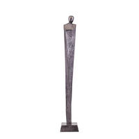 SKULPTUR Symon Schwarz 16/16/103cm - Schwarz, Metall (16/103/16cm) - PTMD Collection