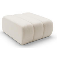 POUF Ecru ALOO Gepolstert Boucle Lambi - Weiß, Textil (82/41/75cm) - Sepro Meble