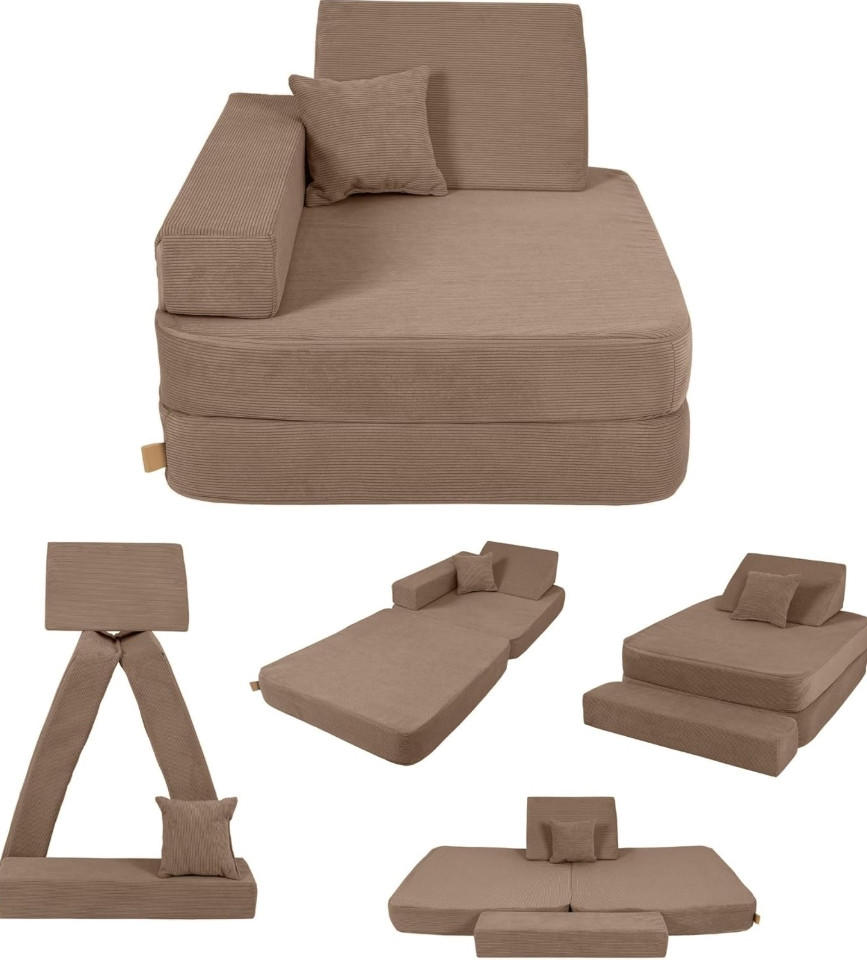 KINDERSESSEL Cordsamt Braun - Braun, Textil (80/24/80cm) - AngeLove