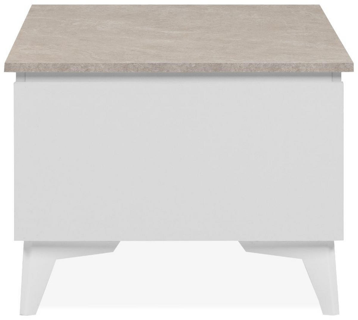 COUCHTISCH Bertrix 55/100/40 cm - Weiß, Holzwerkstoff (55/100/40cm) - Finori GmbH