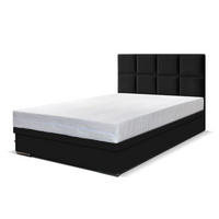 BOXBETT Sizilien 160x200 cm mit Bettkasten, schwarz - Schwarz, Kunststoff (160/200cm) - Margaret Hadas24