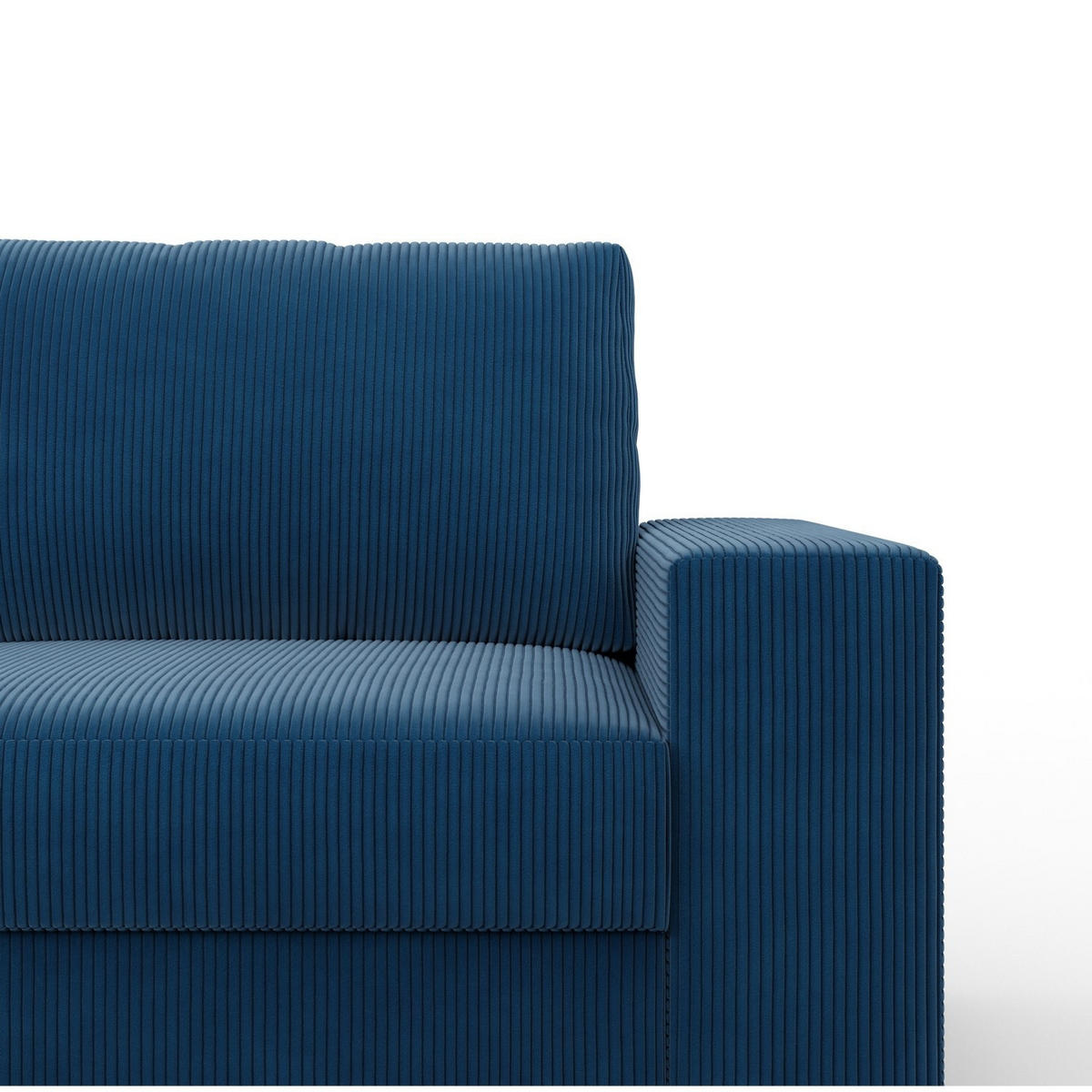 ECKSOFA MIT SCHLAFFUNKTION VELANO Dunkelblau - Dunkelblau, Textil (231/287cm) - Mebligo