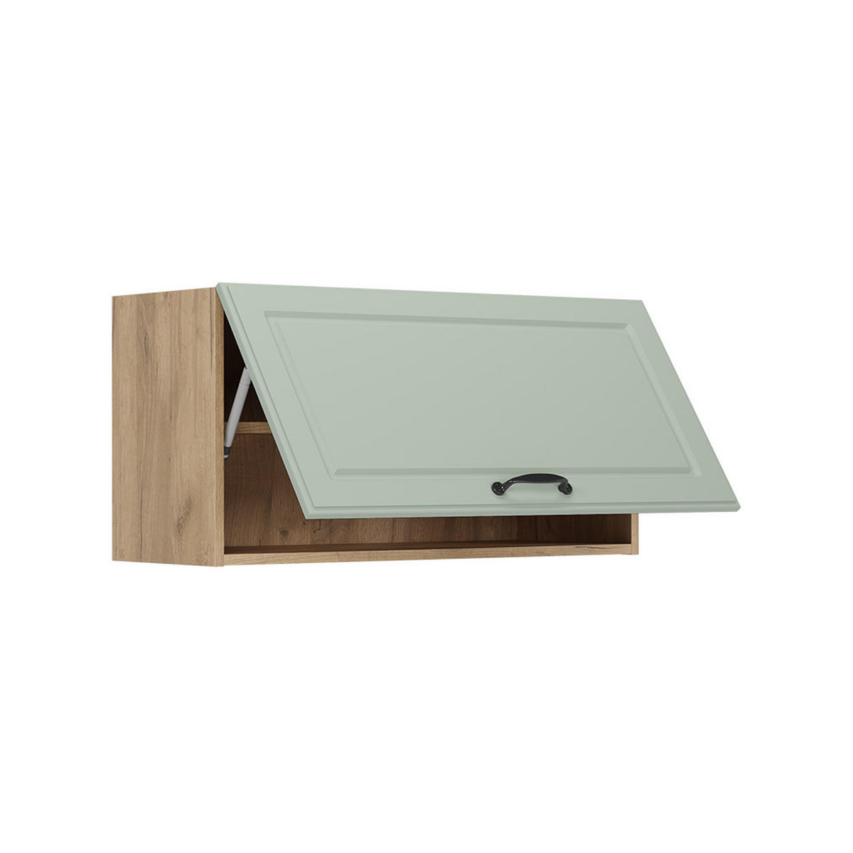 NÁSTENNÁ SKRINKA R-Line, Mint vidiecky dom/Dub Goldkraft, 80 cm Plochý - mätovozelená/farba duba, kompozitné drevo (80/40/31cm) - Vicco