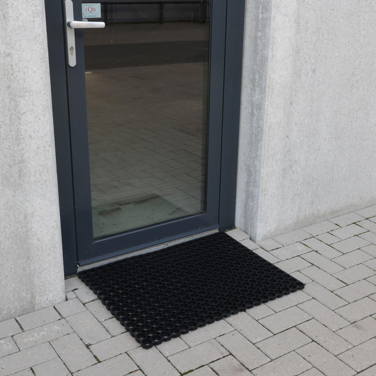 GUMMI RINGMATTE 80 x 120 cm - Schwarz, Naturmaterialien (120/80cm) - IVOL