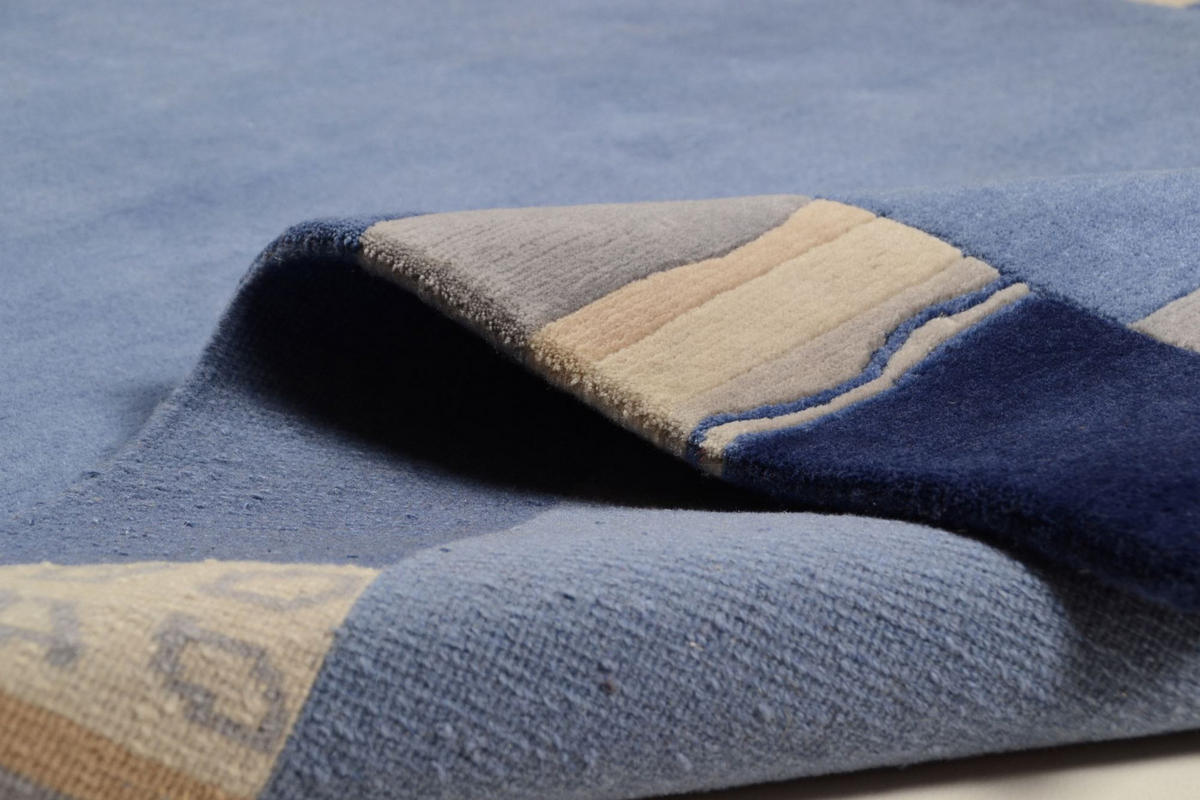 WOLLTEPPICH Avanti 40x60 cm - Blau, Textil (40/60cm) - THEKO
