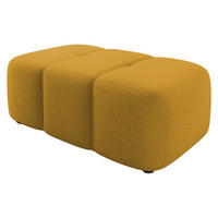 POLSTERHOCKER Furyn - Gelb/Schwarz, Holzwerkstoff/Kunststoff (93/38/62cm) - MIRJAN24