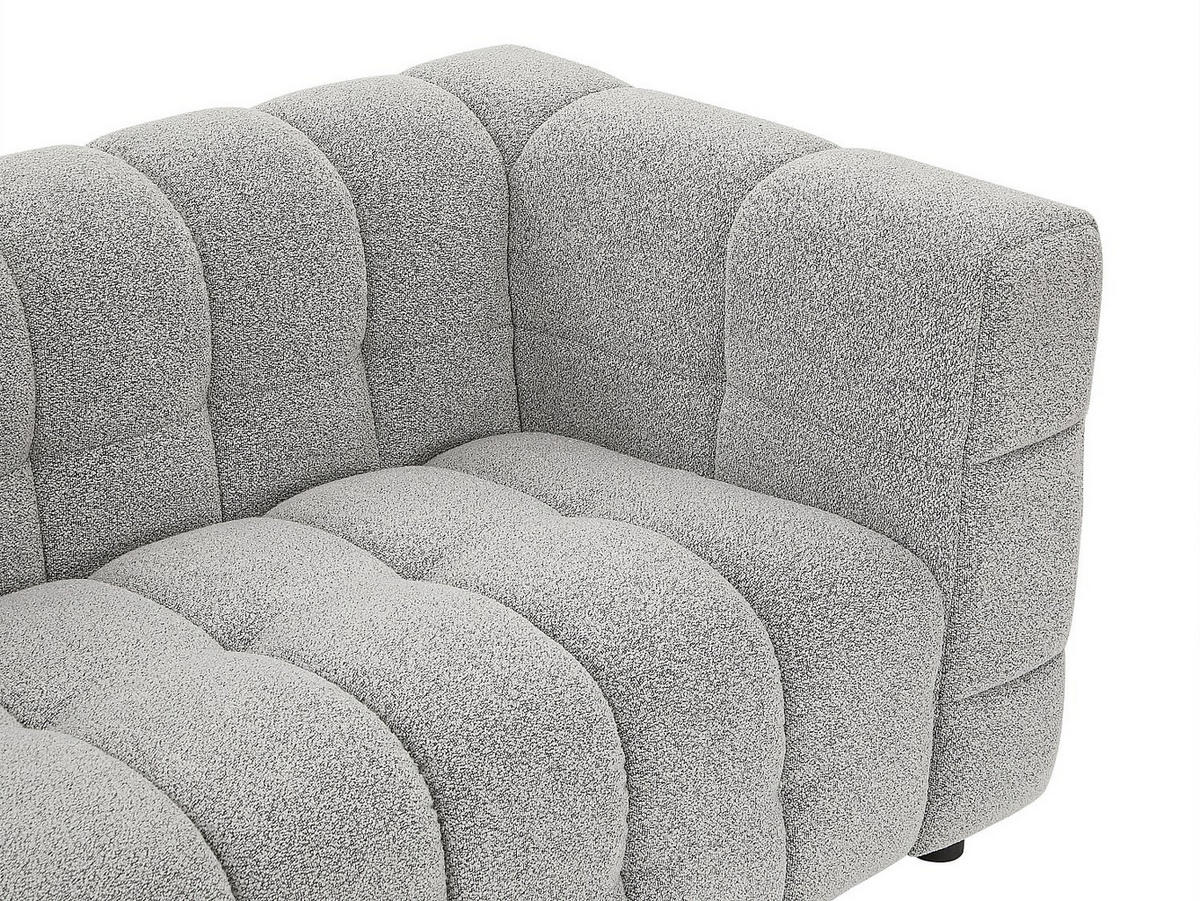 SOFA - 2 Personen - stoff - hellgrau Lerici - Hellgrau, Holz/Textil (189/72/89cm) - Vente-Unique