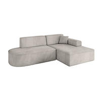 ECKSOFA Ottomane Rechts IREA-L1-v3 - 234x171x79 cm Hellbraun - Hellbraun, Holzwerkstoff/Textil (171/234cm) - ALTDECOR