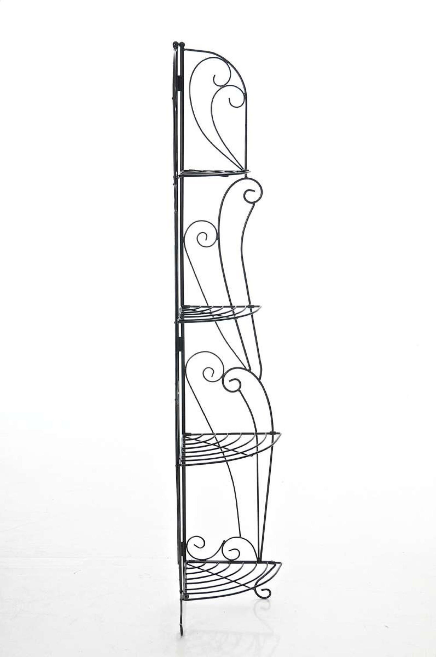 STANDREGAL Irmi schwarz - Schwarz, Metall (40/154/30cm) - TPFGarden