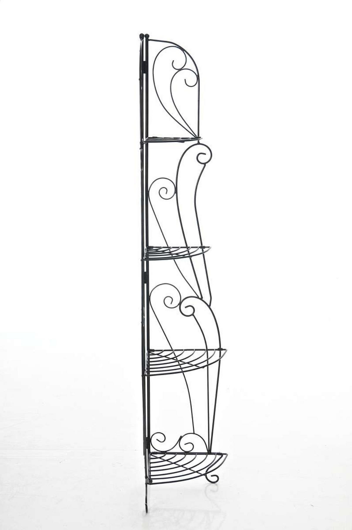 STANDREGAL Irmi schwarz - Schwarz, Metall (40/154/30cm) - TPFGarden