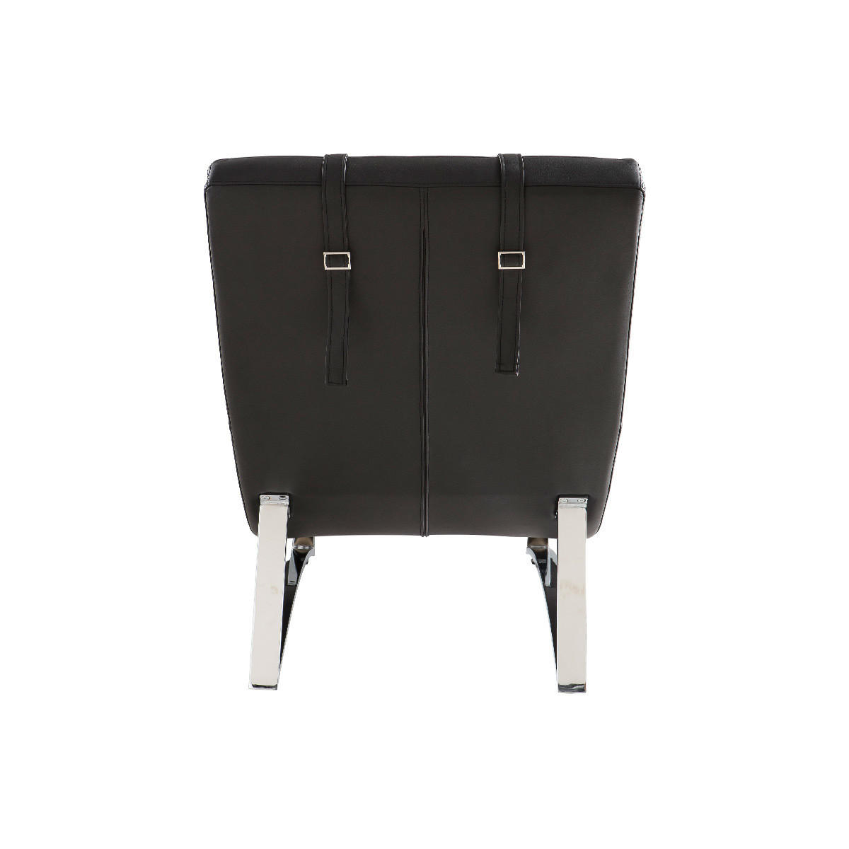 LIEGESTUHL Schwarz MONACO - Schwarz, Textil (64/89/170cm) - Miliboo