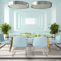 SELBSTKLEBENDE FOTOTAPETE 147/105 cm - Blau/Weiß, Kunststoff/Textil (147/1cm) - KUNSTLOFT