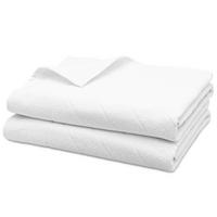 DUSCHTÜCHER, 2er-Set, 70x140 cm, 100% Baumwolle, Weiß - Weiß, Textil (70/140cm) - Zollner