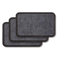 VONKAJŠIA rohož BORDER STAR 3ER SET - tmavosivá, textil (50/80cm) - Astra