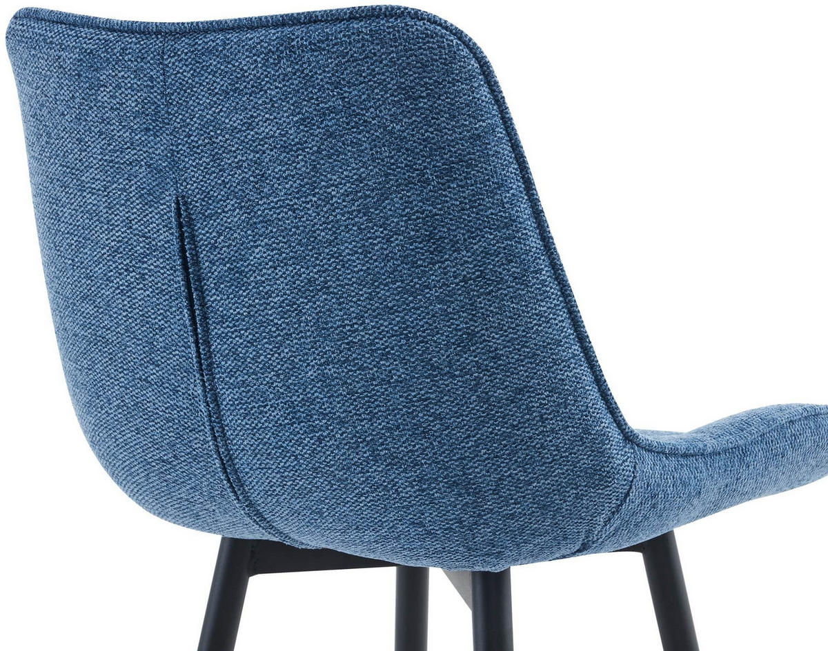 BARHOCKER Dartford 106x47x52 cm blau - Blau, Textil (47/106/52cm) - furnicato