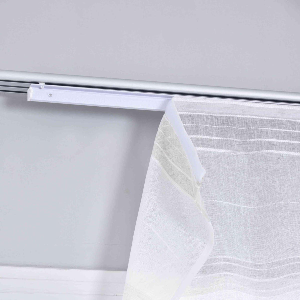 FLÄCHENVORHANG 2ER SET »Frankfurt« HxB 245x60 cm Taupe - Taupe, Textil (60/245cm) - Gardinenbox