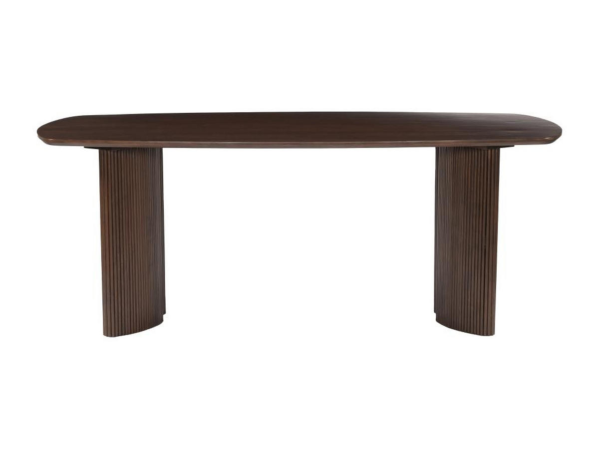 TISCH ohne Ausziehfunktion - 8 -Sitzer - Akazie - naturfarben dunkel - TAMENIA - Naturfarben, Holz (100/200/76cm) - Vente-Unique