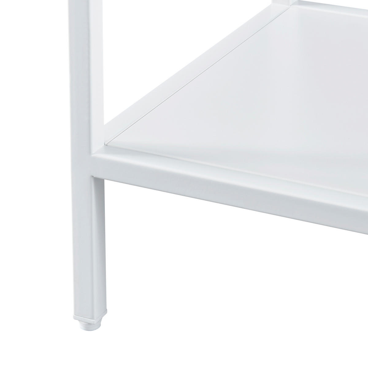KONSOLENTISCH Kumlinge - Weiß, Metall (30/55/85cm) - [en.casa]