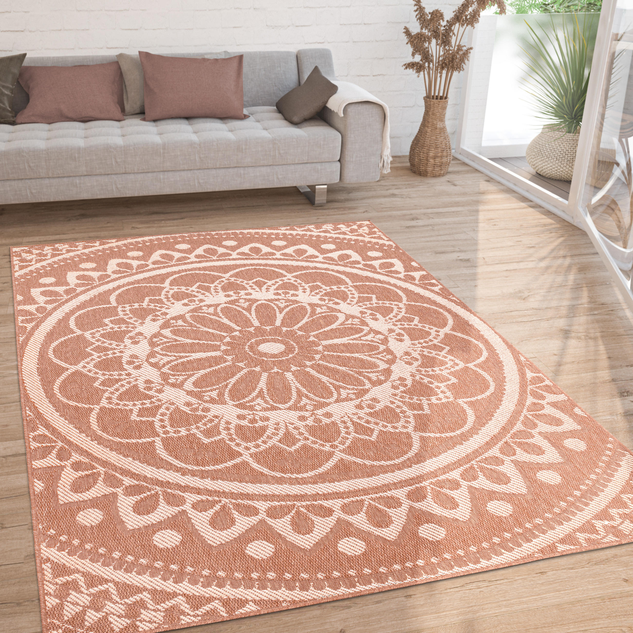 OUTDOORTEPPICH 240/340 cm Brescia 471 - Orange, Textil (240/340cm) - Paco Home