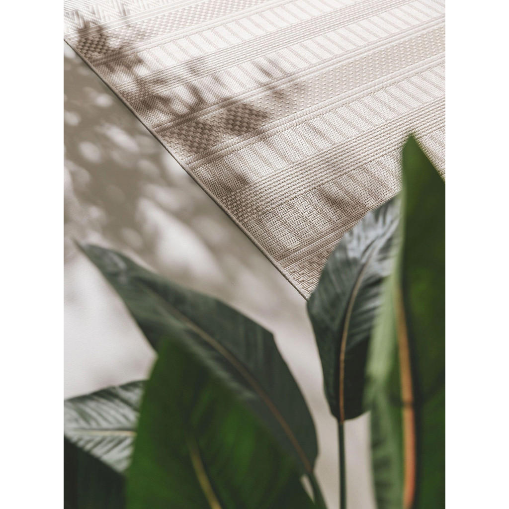 Thumbnail - benuta Nest Outdoorteppich, Beige, Textil, Zeichen/Symbole/Nummern/Buchstaben, Rechteckig, 200x290 cm, Oeko-Tex® Standar...