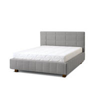 POLSTERBETT Reta 160x200 in Siena Gray - Grau, Holz (160/200cm) - Letti Moderni