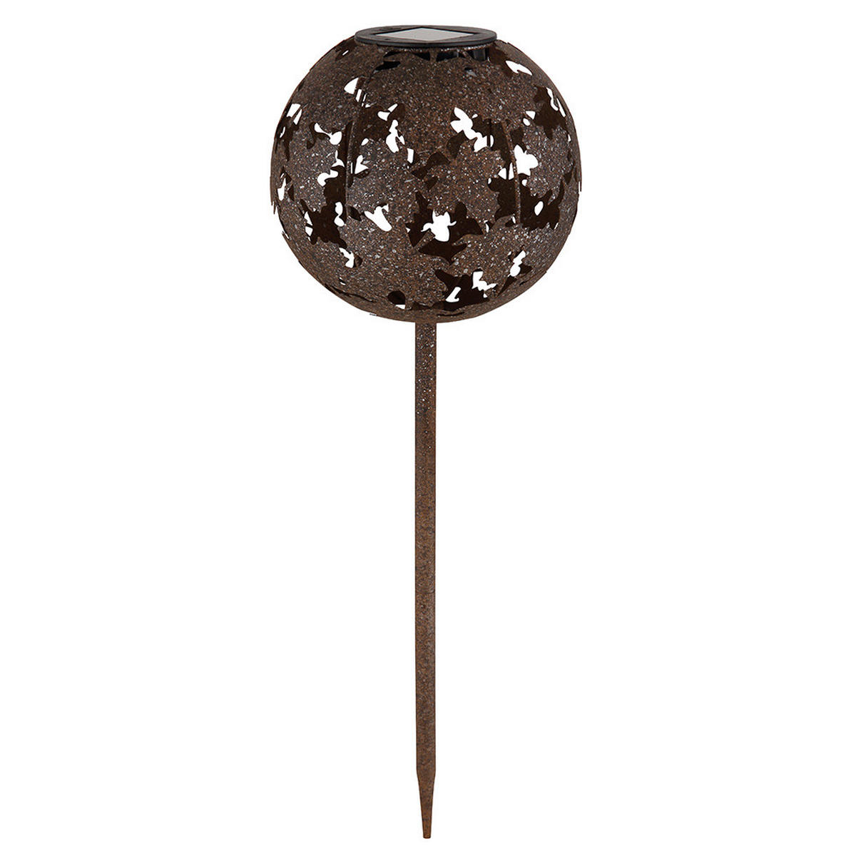 LED AUSSENLEUCHTE Metall Rostfarbe Braun - Braun, Metall (18/18/52.5cm) - Globo Lighting