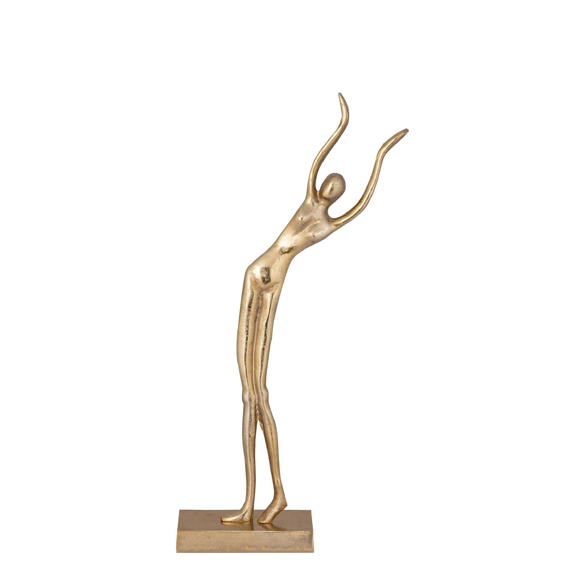 SKULPTUR Saaqi Gold 23/8/49cm - Goldfarben, Metall (8/49/23cm) - PTMD Collection