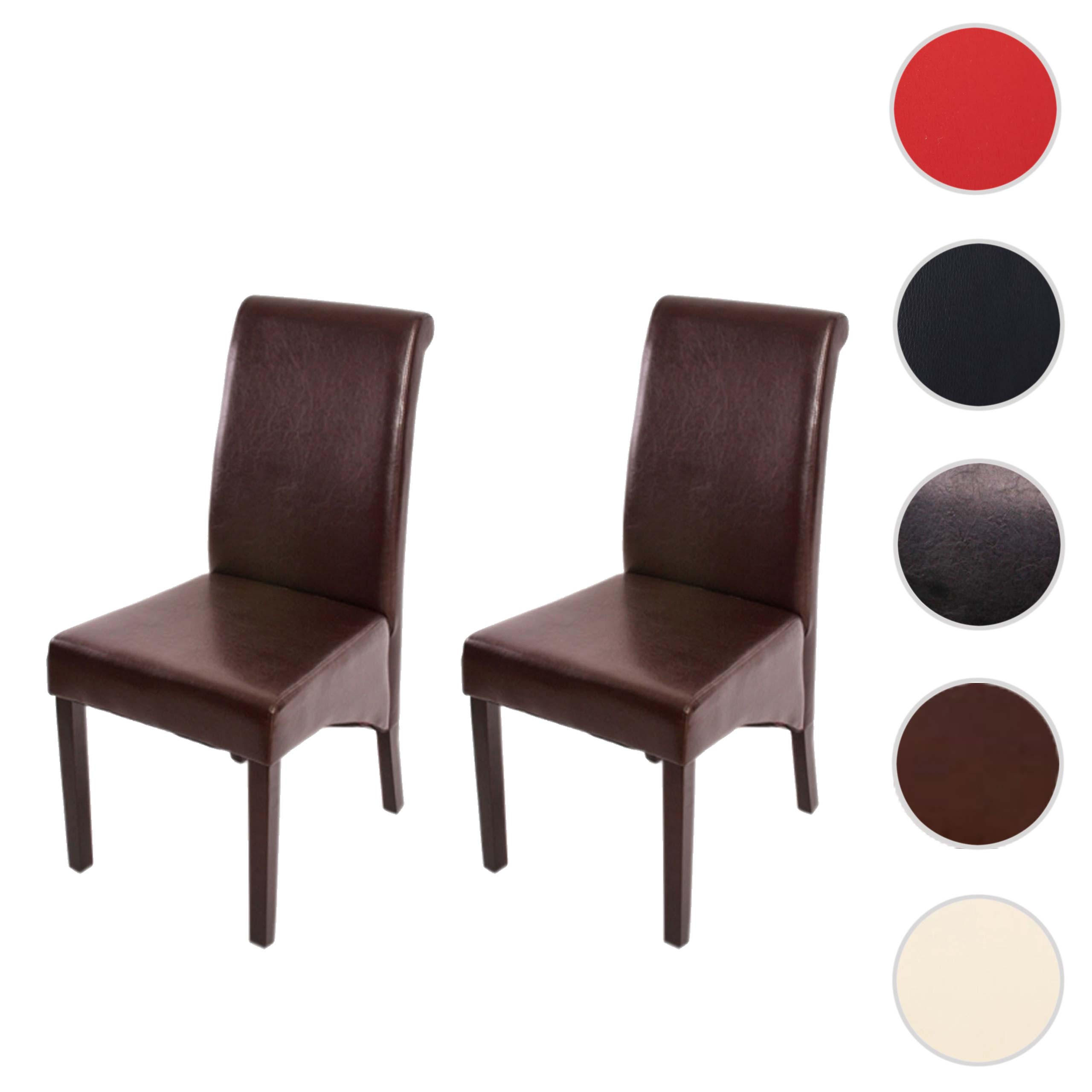 ESSZIMMERSTUHL Braun, Dunkelbraun 2er-Set - Dunkelbraun/Braun, Leder (46/99/50cm) - MCW