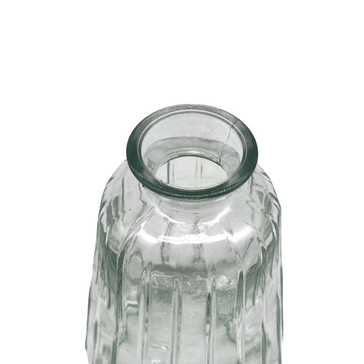 10xVASEN - Transparent, Glas (14.5cm) - Relaxdays