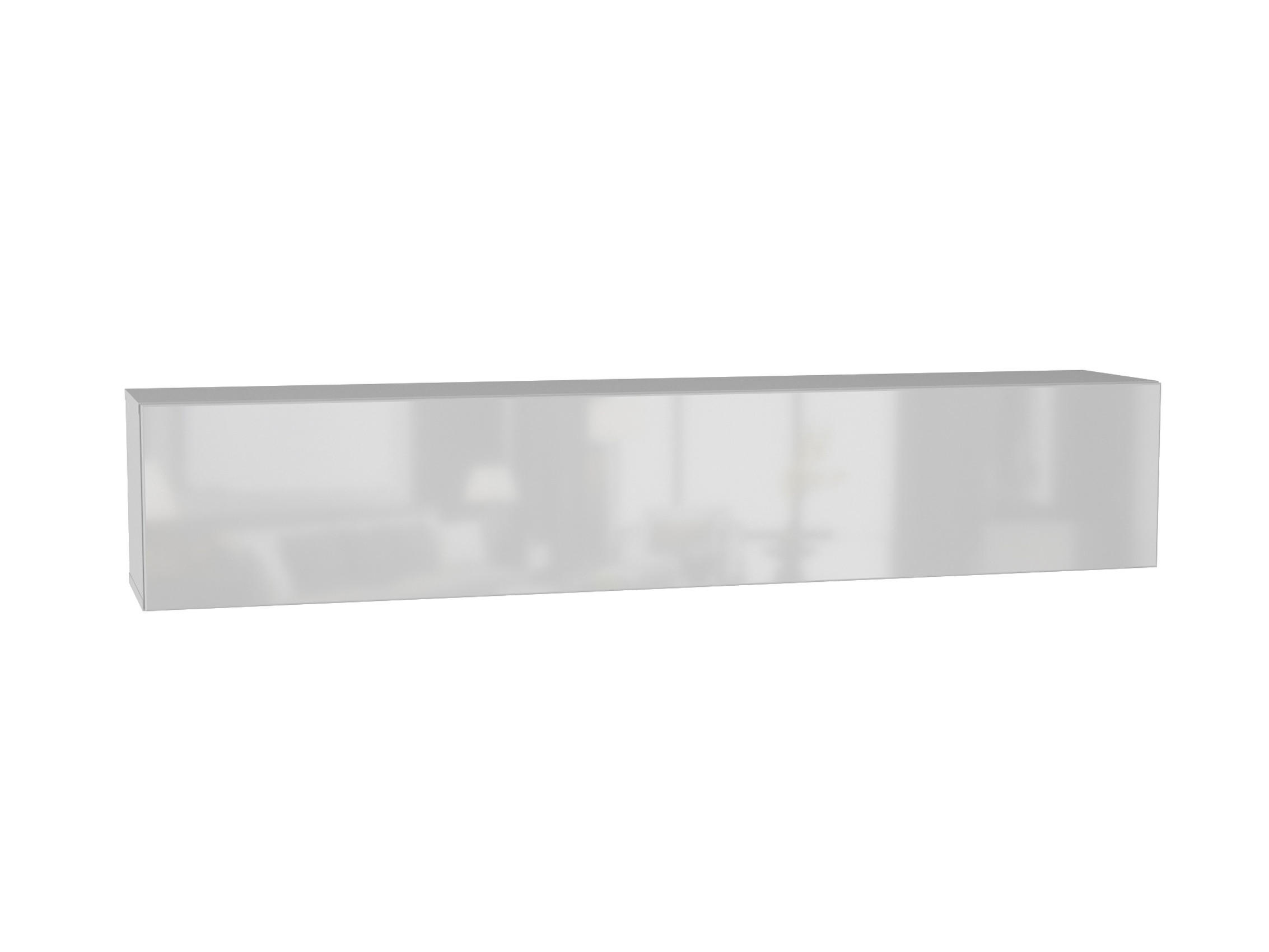 HÄNGESCHRANK Weiß, Weiß Hochglanz 160/30/29 - Weiß Hochglanz/Weiß, Holzwerkstoff (160/30/29cm) - RAUMHIRSCH FURNITURE