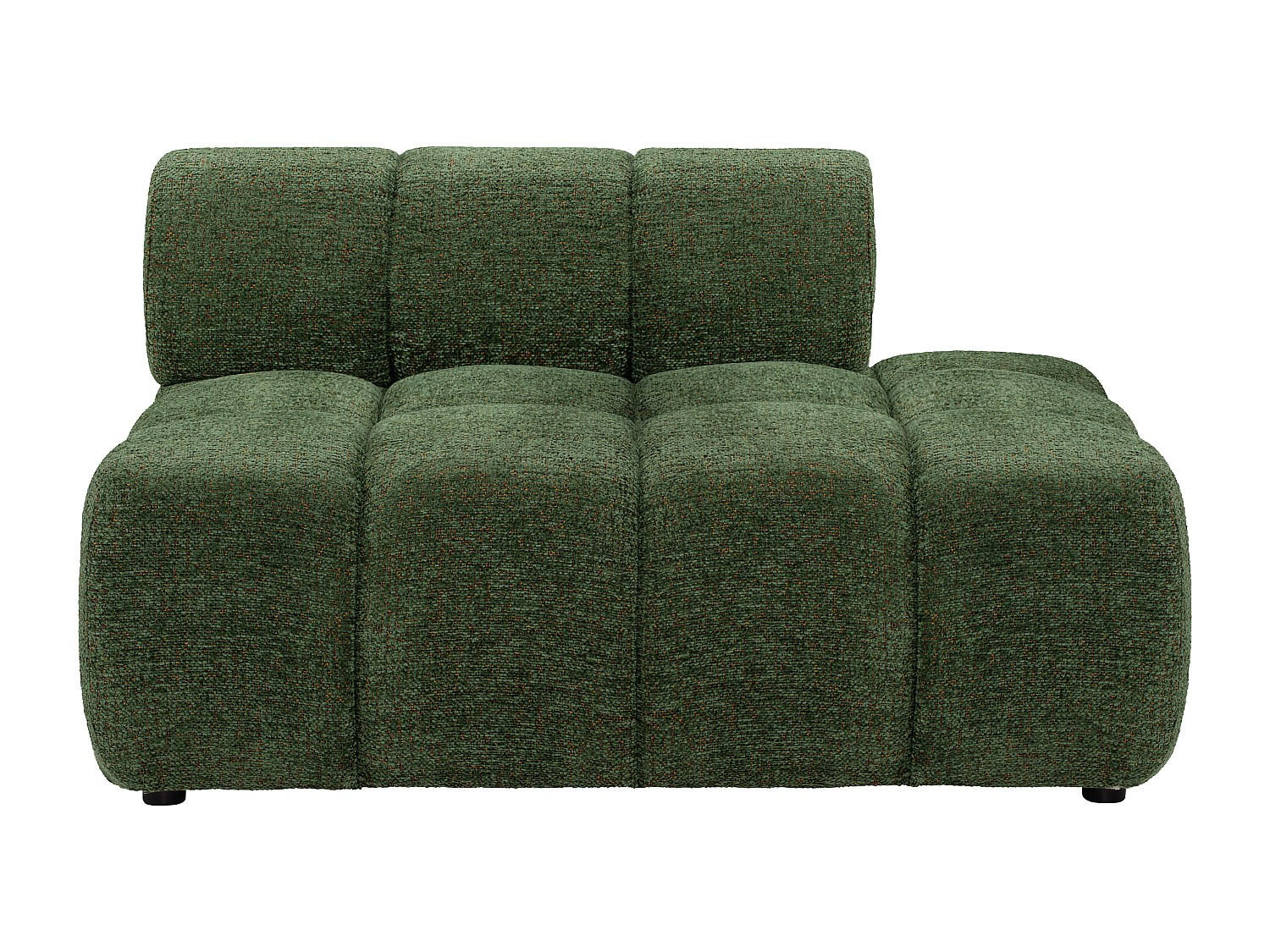RECAMIERE ohne Schlaffunktion - 1 Person - stoff - grün Facivil - Grün, Textil (125/70/94cm) - Vente-Unique