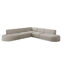 ECKSOFA Universal Palma Ascot Bukla - Perlmutt, Holzwerkstoff/Textil (276/276cm) - Fun Möbel