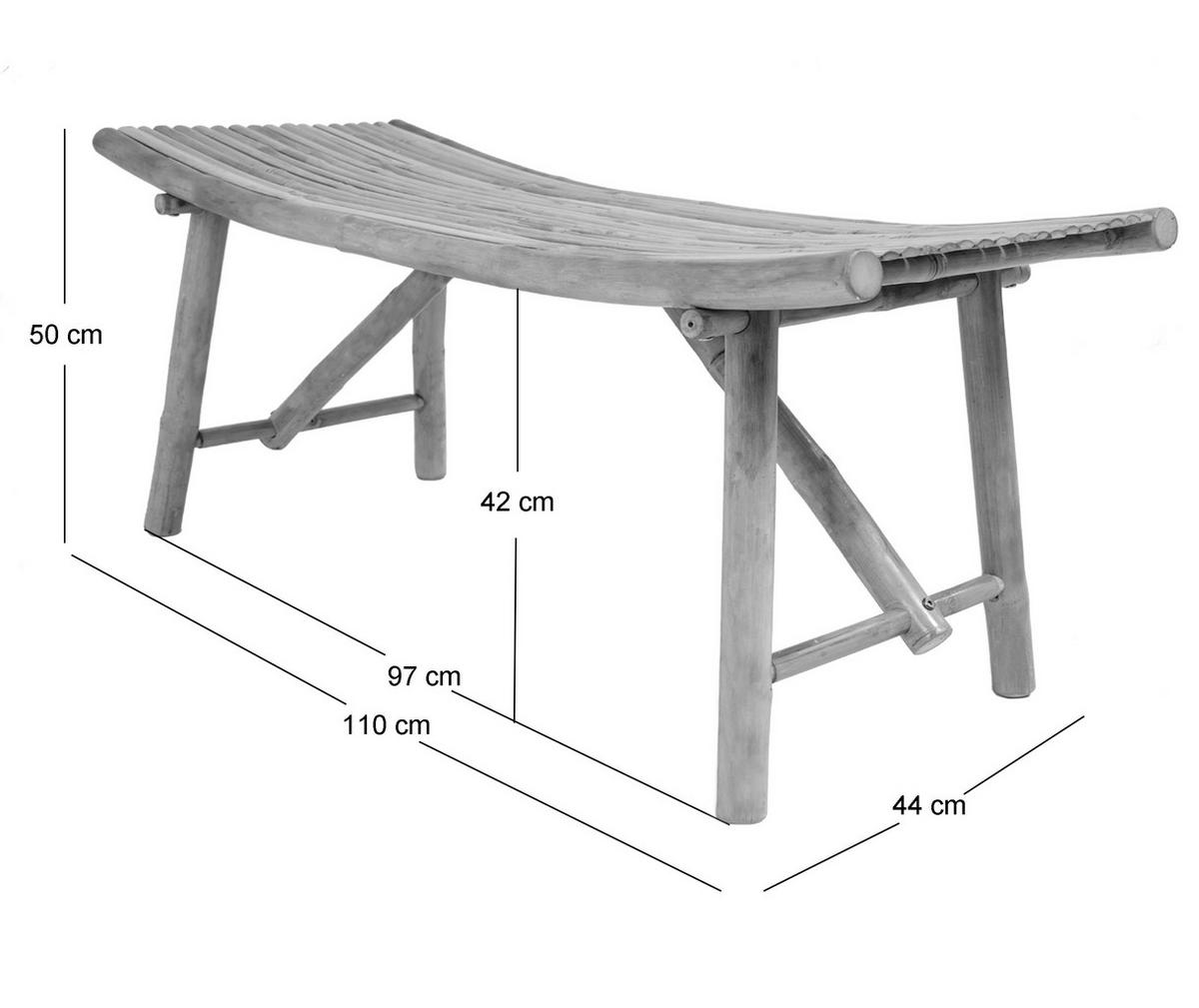 SITZBANK Holz Braun - Braun, Holz (110/49.9/44cm) - Nordlys