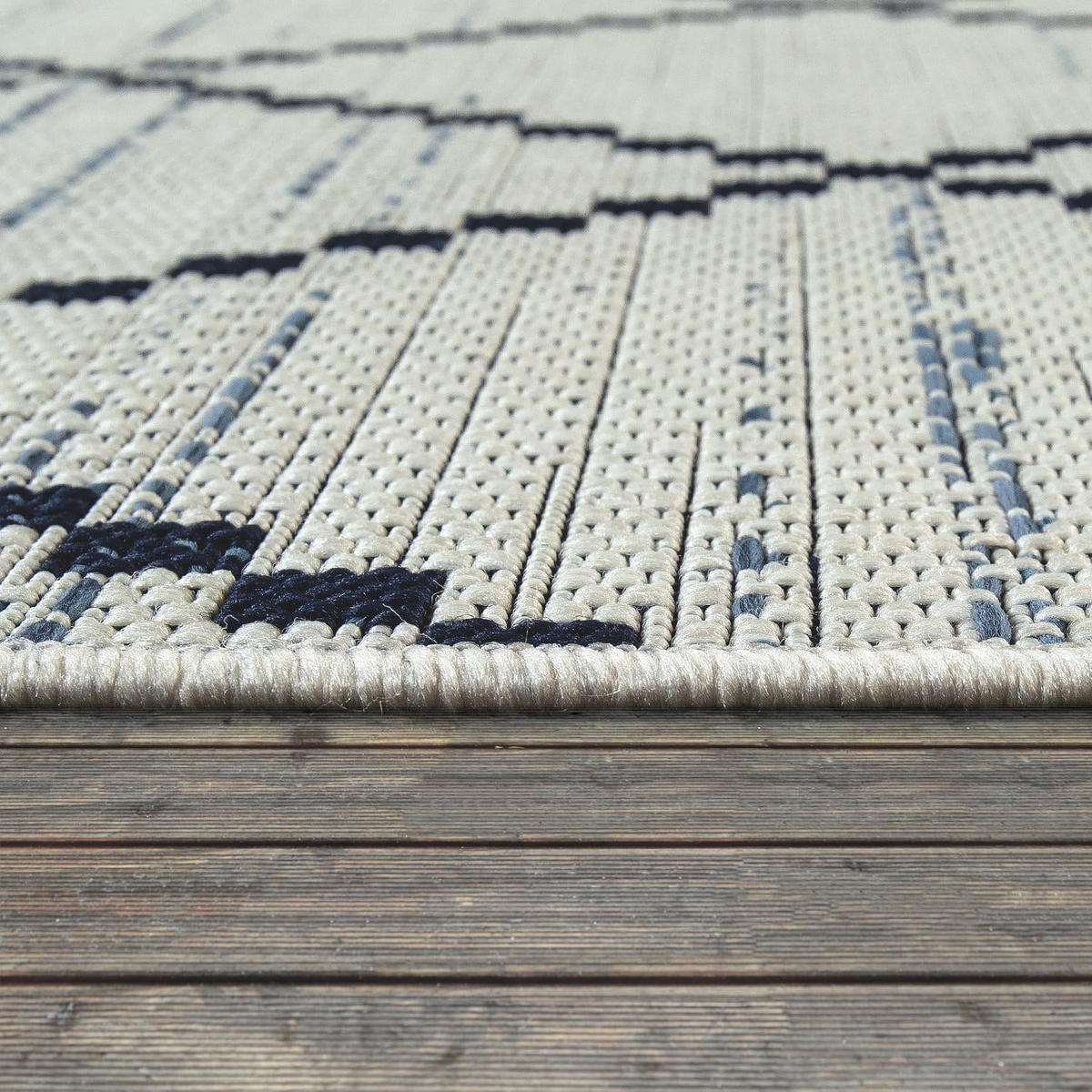 OUTDOORTEPPICH 120/170 KORTRIJK 742 - Weiß, Kunststoff (120/170cm) - Paco Home