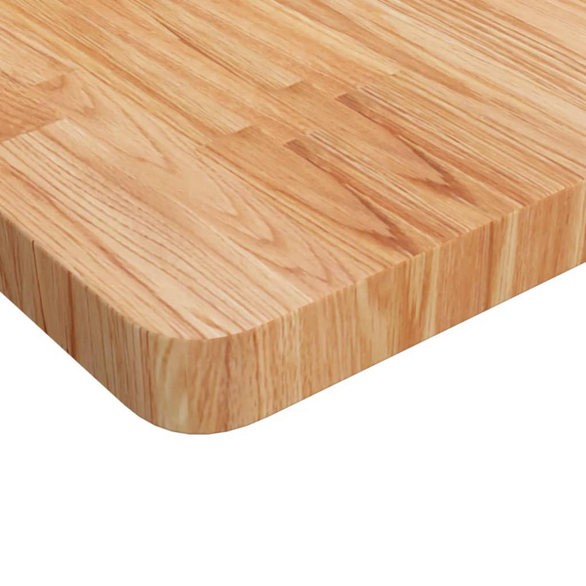 TISCHPLATTE Quadratisch Hellbraun 70/70/4Cm Behandelte Eiche - Braun, Holz (70/70/4cm) - vidaXL
