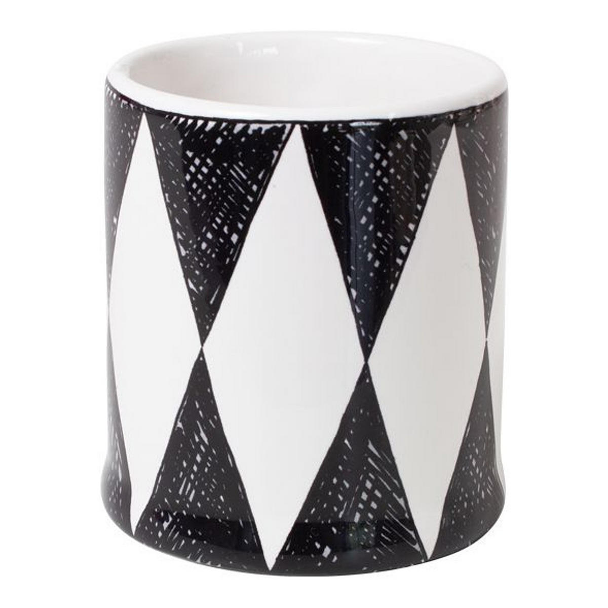 MINI-BECHER Diamant in Schwarz - 200 ml - Schwarz, Keramik (0.2L) - Blond Amsterdam