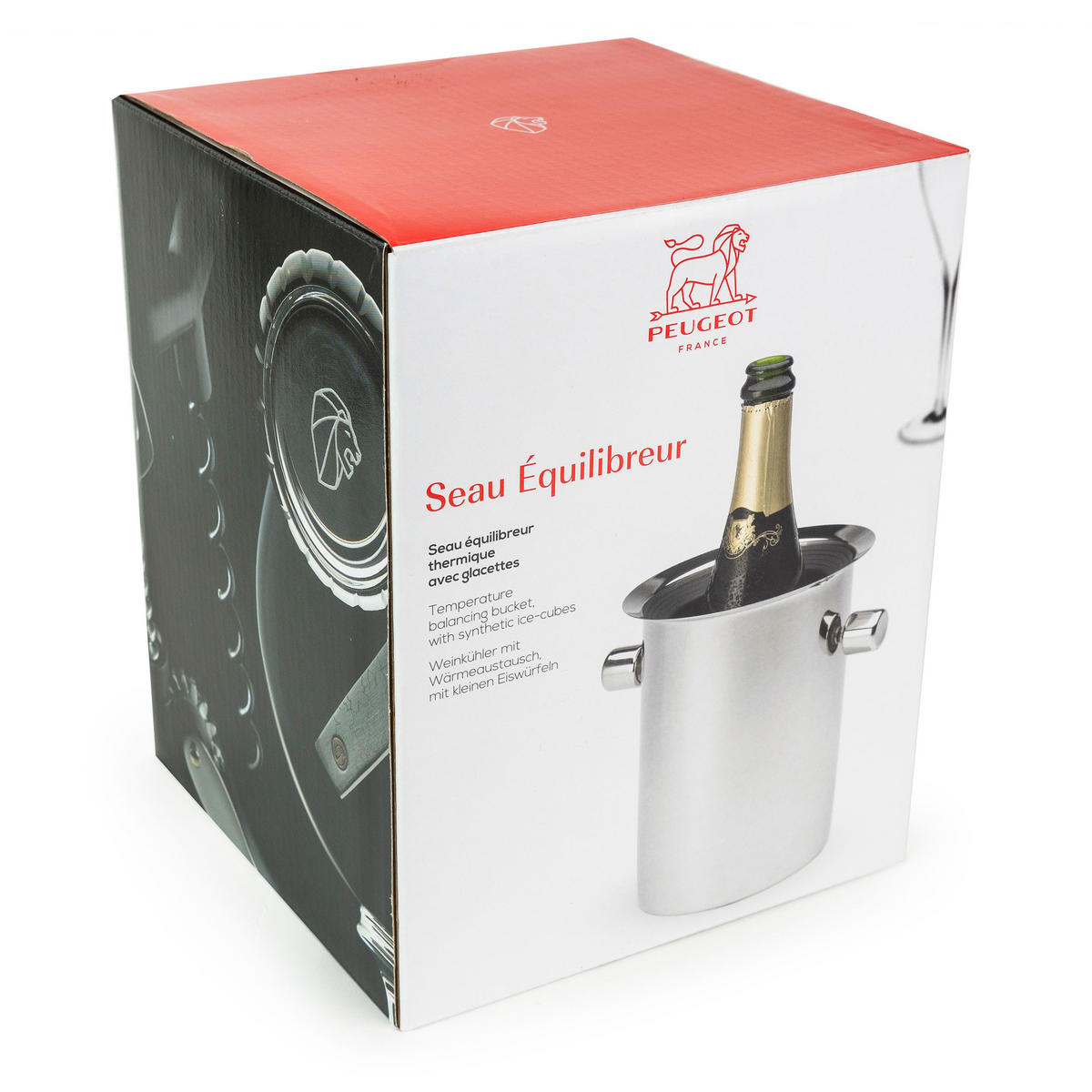 WEINKÜHLER Seau Equilibreur 19cm Edelstahl Kühlakkus - Grau, Metall (15.5/19cm) - PEUGEOT