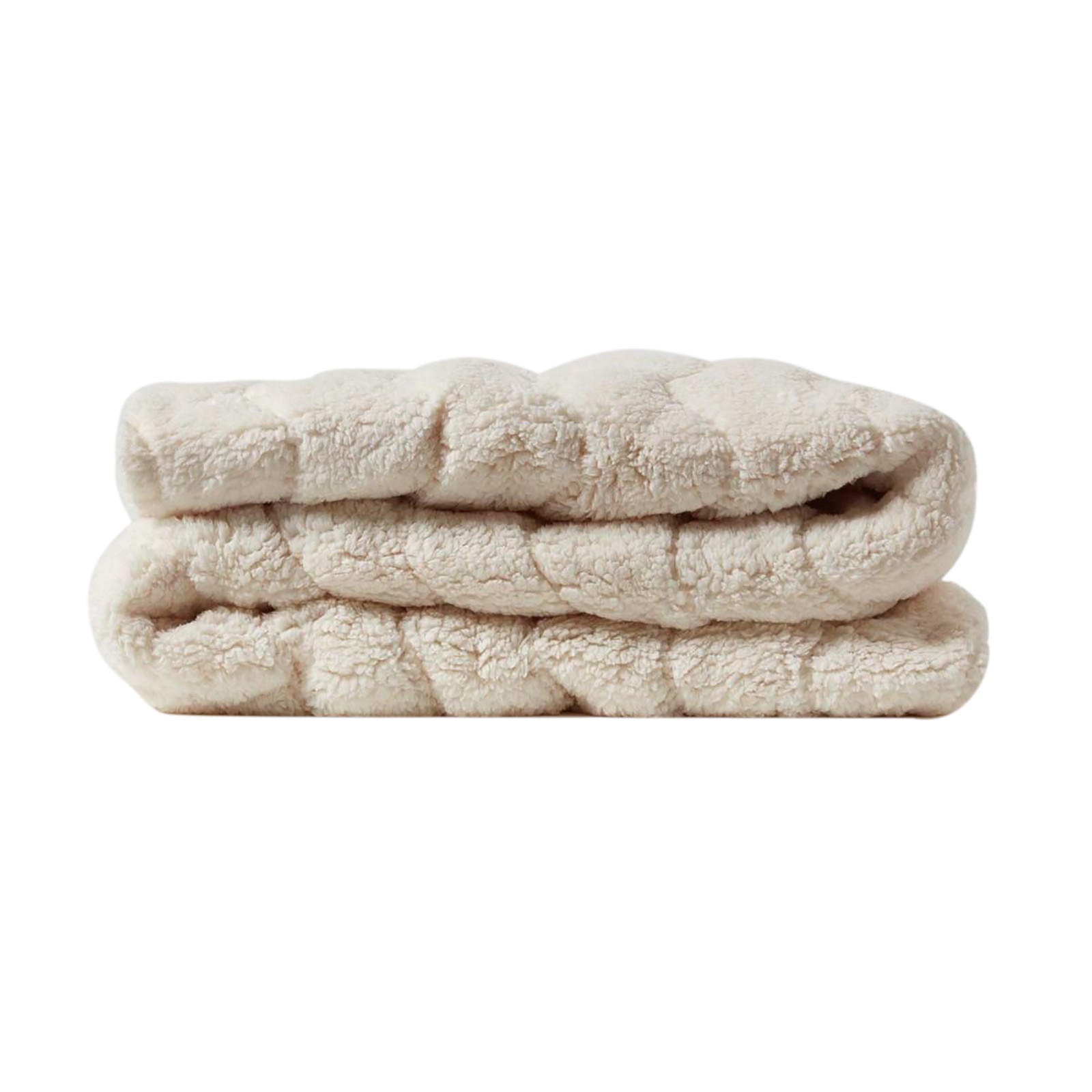 Homescapes Fleece-Matratzentopper Weiß 150x200 cm
