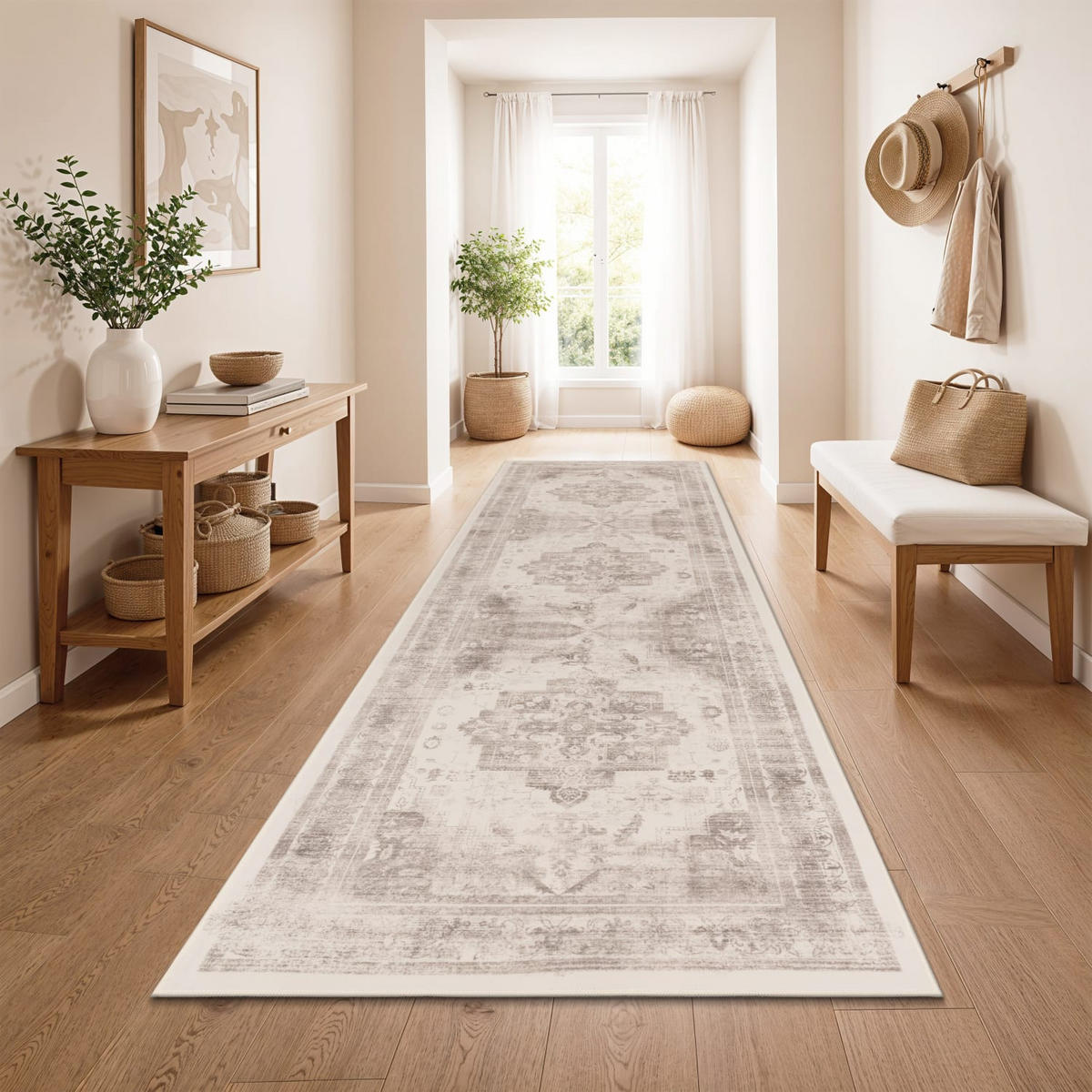 KURZFLORTEPPICH 80/300 cm Semer 424 - Beige, Kunststoff (80/300cm) - Paco Home