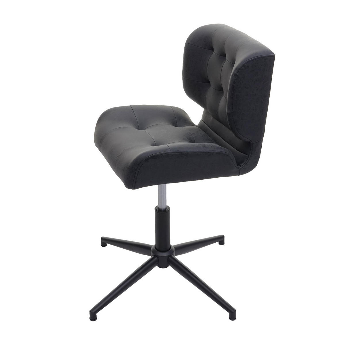 BÜROSTUHL Schiefergrau - Anthrazit, Textil (64/87/64cm) - MCW