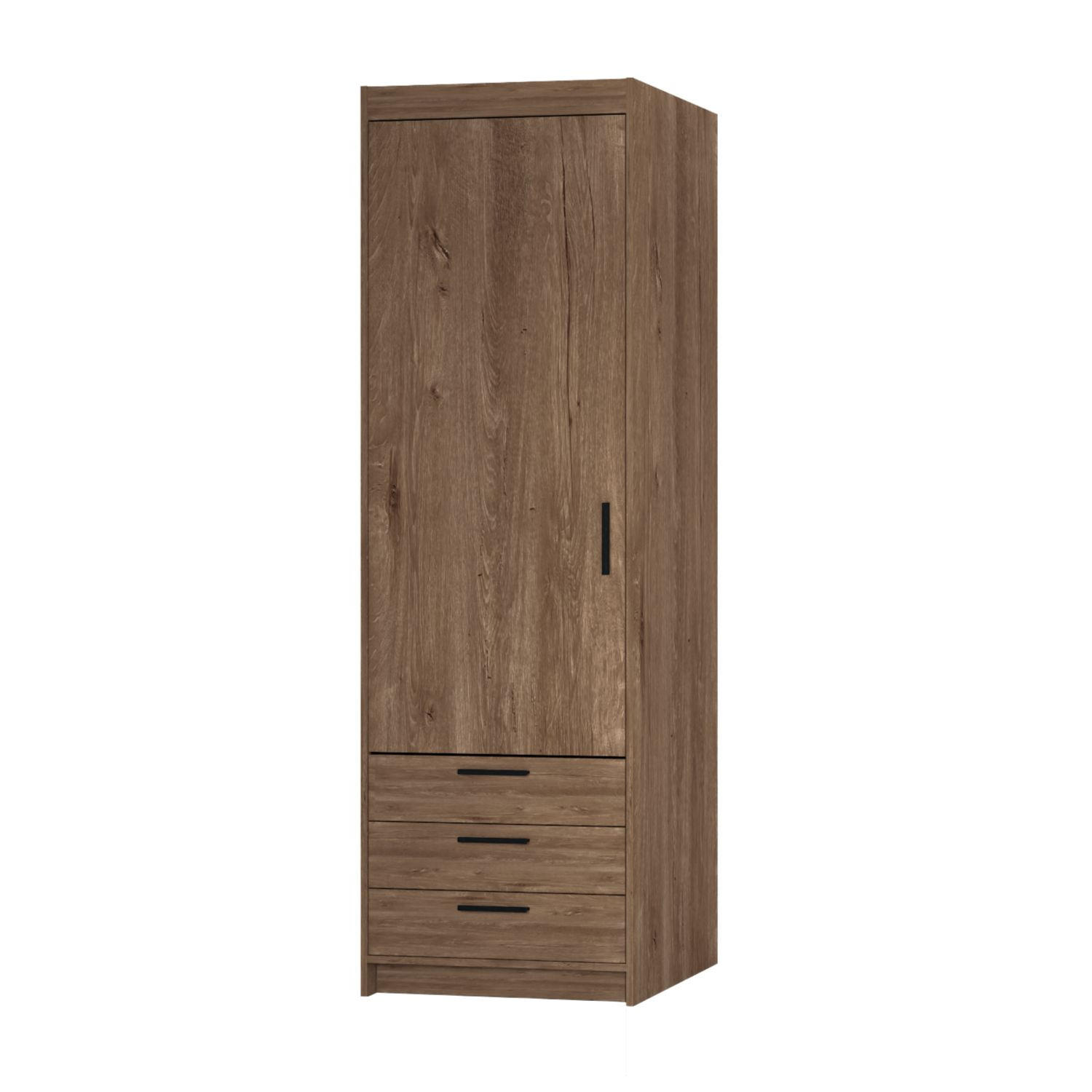 DREHTÜRENSCHRANK ELENORA 59,9/190,5/53cm 1-türig Braun - Braun, Holzwerkstoff (59.9/190.5/53cm) - MASSENO